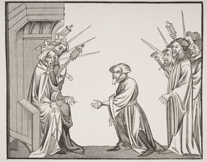 Charlemagne (747-814) recevant le serment de fidélité et d